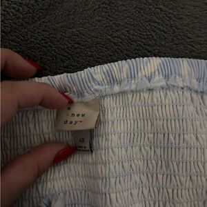 a new day Light Blue & White Smocked jumper